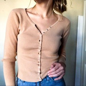 Long sleeve Caramel Top